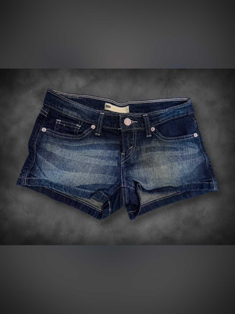 Levi’s Vintage Denim Jean Shorts with Star Detail